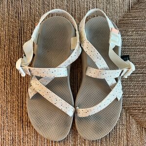 Chaco Sandals ChacoCloud‎ Women's Size 11 Confetti Cream